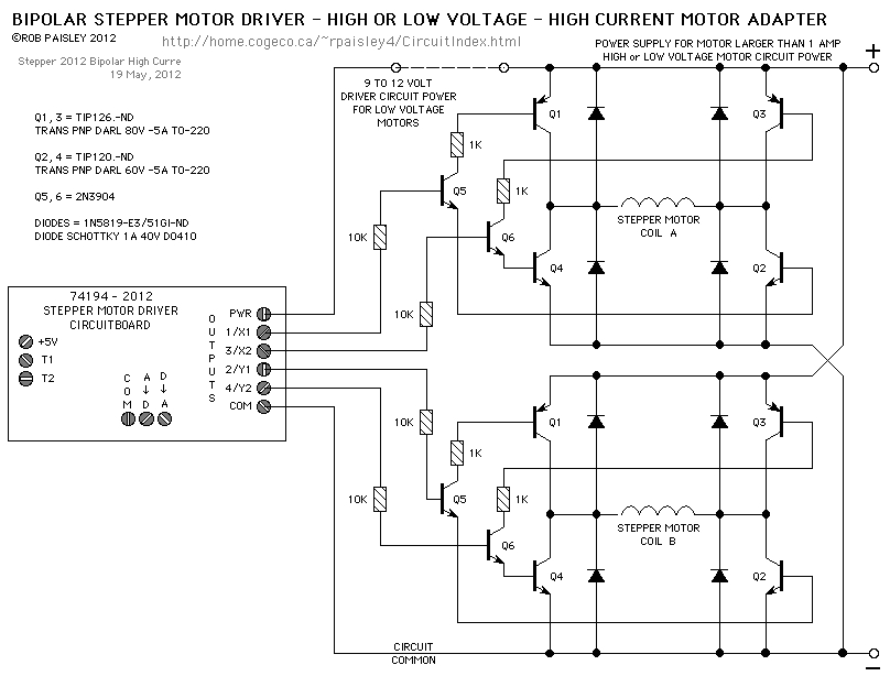 Bipolar Stepper Motor Wiring Diagram Bipolar Stepper Motor Driver 74194 Bipolar Stepper Motor Wiring Diagram Bipolar Stepper Motor Driver 74194