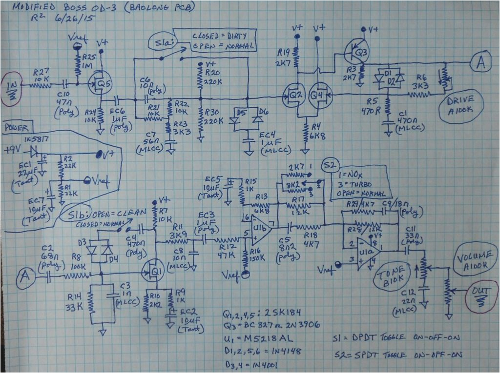 Boss Wiring Diagram Hot Rodding An Od 3 Kit Boss Wiring Diagram Hot Rodding An Od 3 Kit