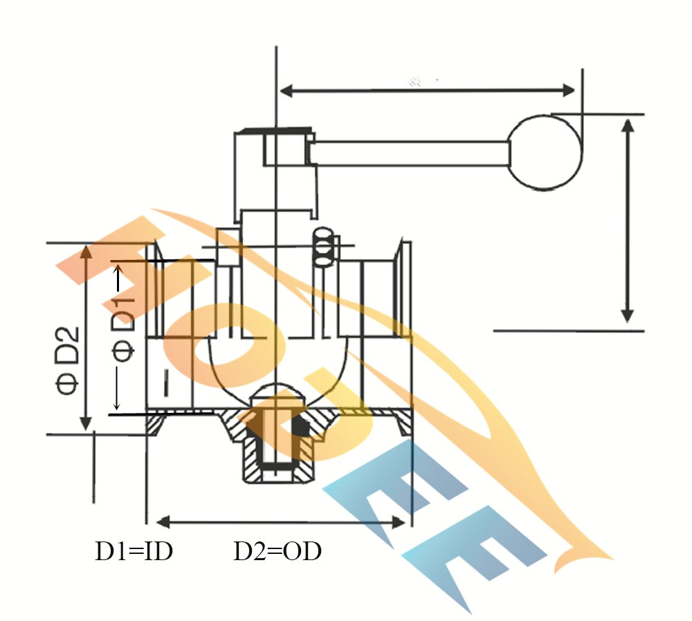 Butterfly Valve Wiring Diagram Tri Clamp Sanitary butterfly Valve 1 1 2 1 5 1 5 Inch Od 51mm Butterfly Valve Wiring Diagram Tri Clamp Sanitary butterfly Valve 1 1 2 1 5 1 5 Inch Od 51mm