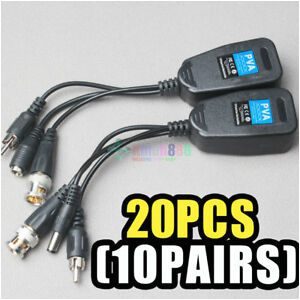 Cat5 Video Balun Wiring Diagram 20 Pcs Km40 Pva Video Balun Power Video Data Cctv Ptz Utp Bnc to Cat5 Video Balun Wiring Diagram 20 Pcs Km40 Pva Video Balun Power Video Data Cctv Ptz Utp Bnc to