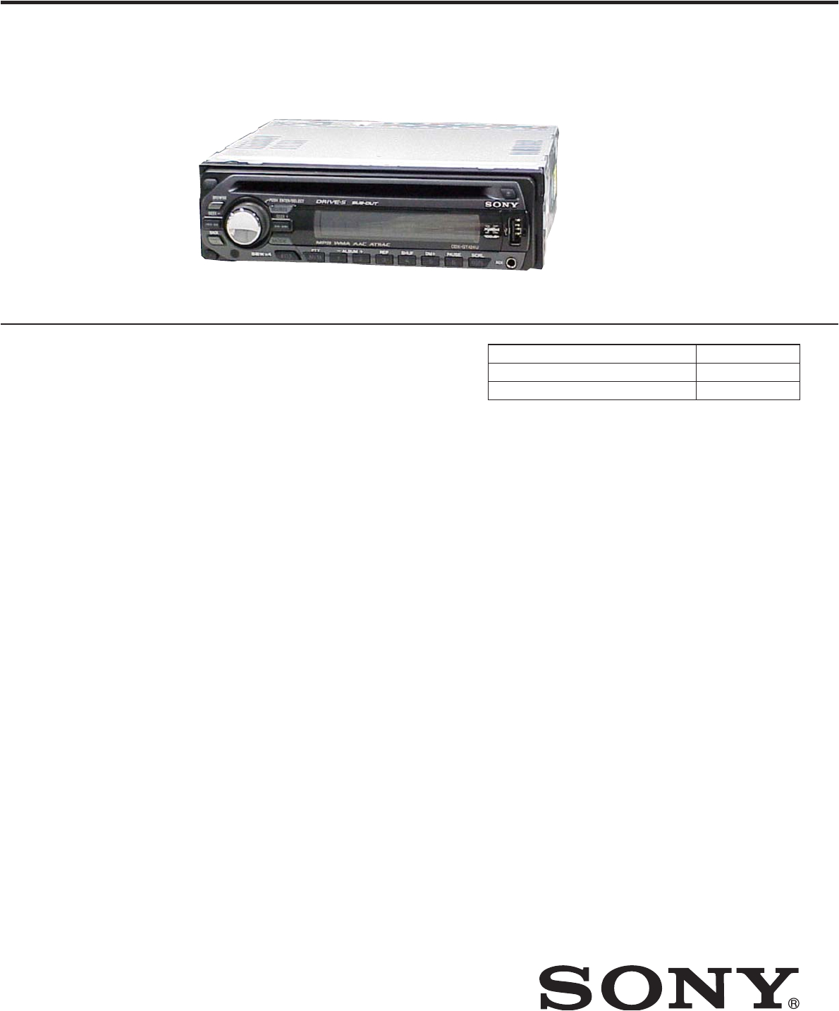 Cdx Gt420u Wiring Diagram sony Cdx Gt420u Gt424u Gt427ue Gt470u Gt470us Et Cdx Gt420u Wiring Diagram sony Cdx Gt420u Gt424u Gt427ue Gt470u Gt470us Et