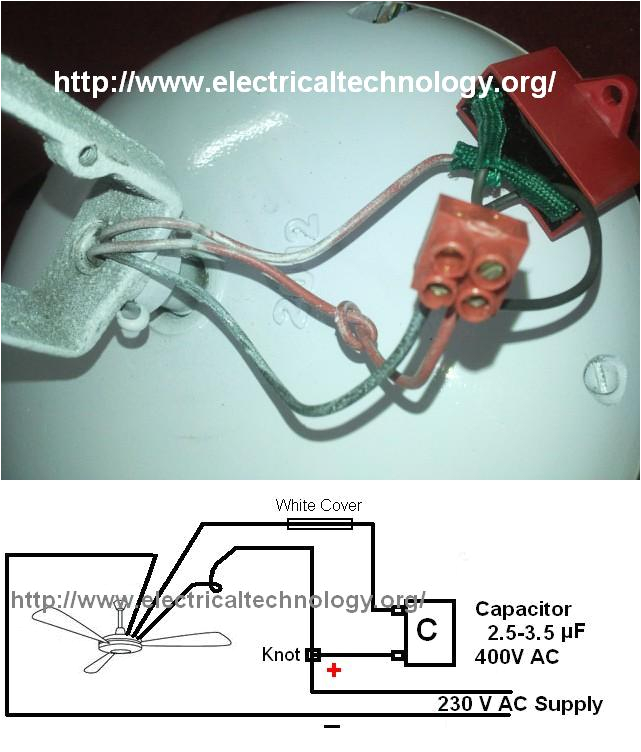 Ceiling Fan 2 Wire Capacitor Wiring Diagram How to Connect Install A Capacitor with A Ceiling Fan Electrical Ceiling Fan 2 Wire Capacitor Wiring Diagram How to Connect Install A Capacitor with A Ceiling Fan Electrical
