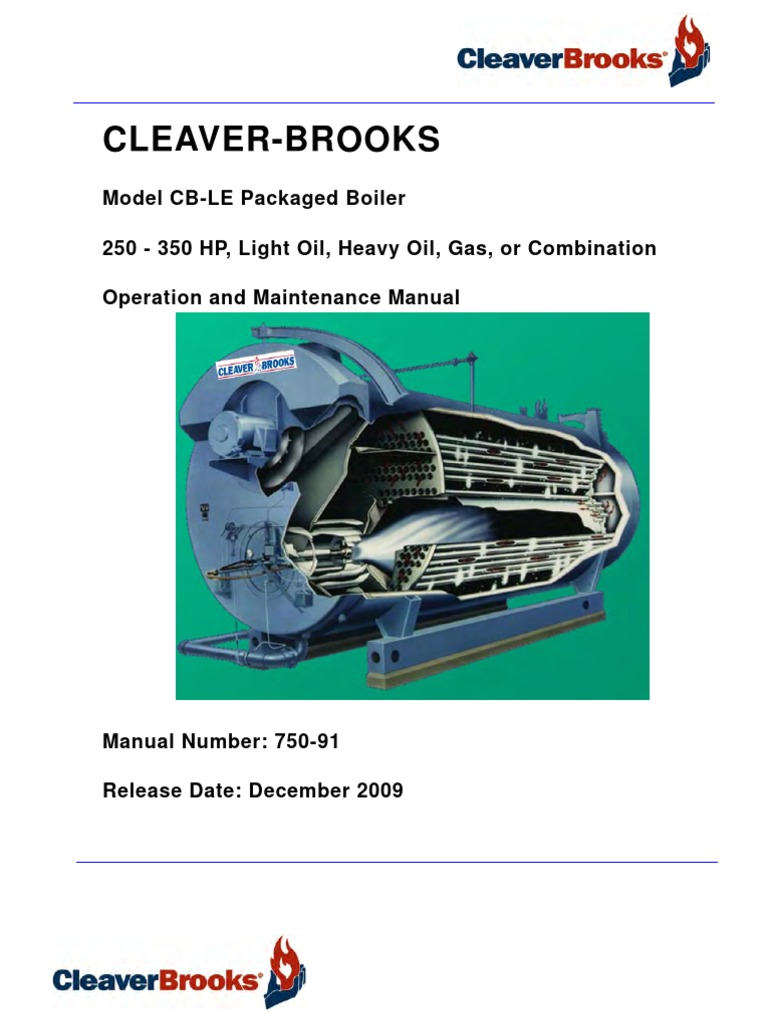 Cleaver Brooks Boiler Wiring Diagram 750 91 Om Manual Modelcble 250 350hp Dec09 Boiler Valve