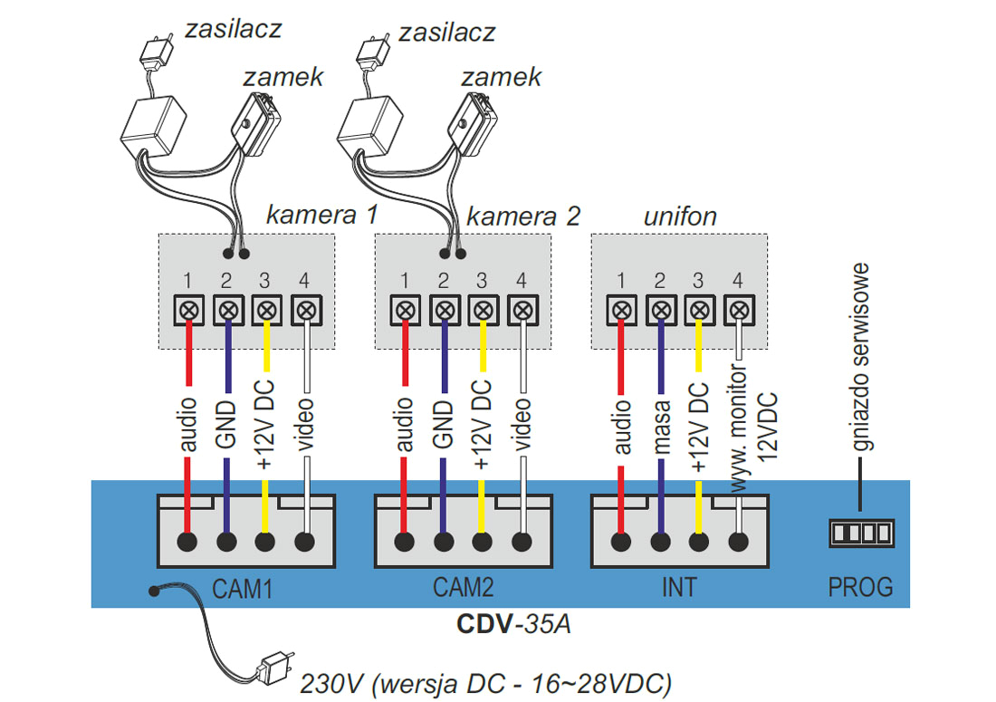 Commax Cdv 35a Wiring Diagram Cdv 35a Cdv 35a Dc Monitor Do Wideodomofonu Monitory W Napad Pl