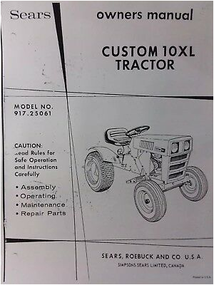 Craftsman Gt6000 Wiring Diagram Sears St 10 Lawn Garden Tractor Owner Parts Manual 917 25721 Hp Craftsman Gt6000 Wiring Diagram Sears St 10 Lawn Garden Tractor Owner Parts Manual 917 25721 Hp