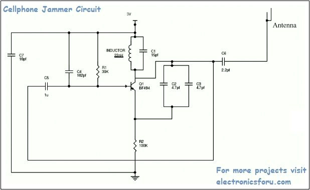 Create Your Own Wiring Diagram Cell Phone Jammer Circuit Here is How You Can Buid It Electrical