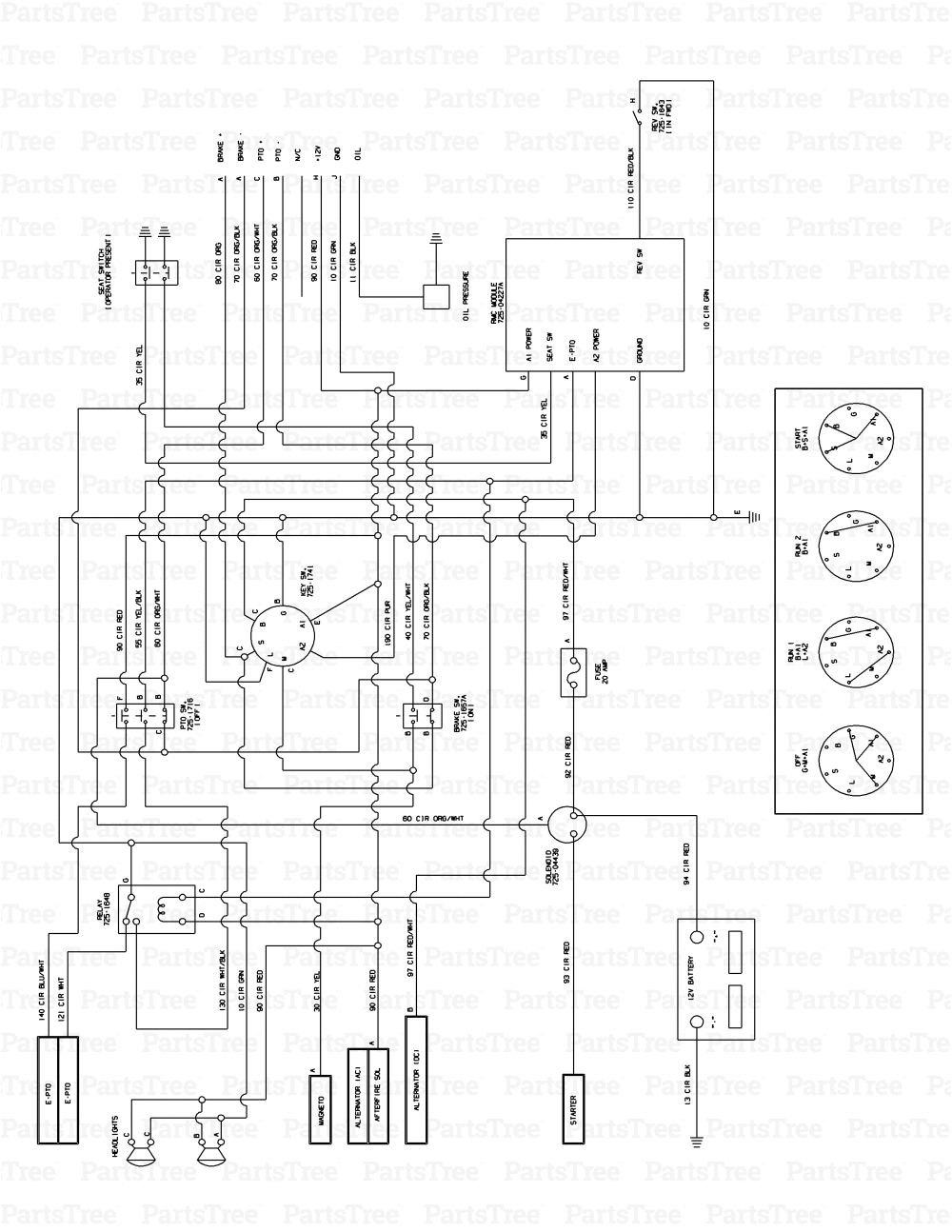 Cub Cadet 125 Wiring Diagram Cub Cadet 1000 Wiring Diagram Wiring Library