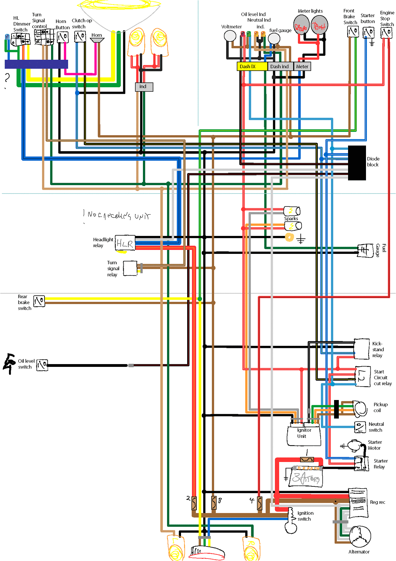 Custom Motorcycle Wiring Diagrams Click This Image to Show the Full Size Version Wiring Diagram