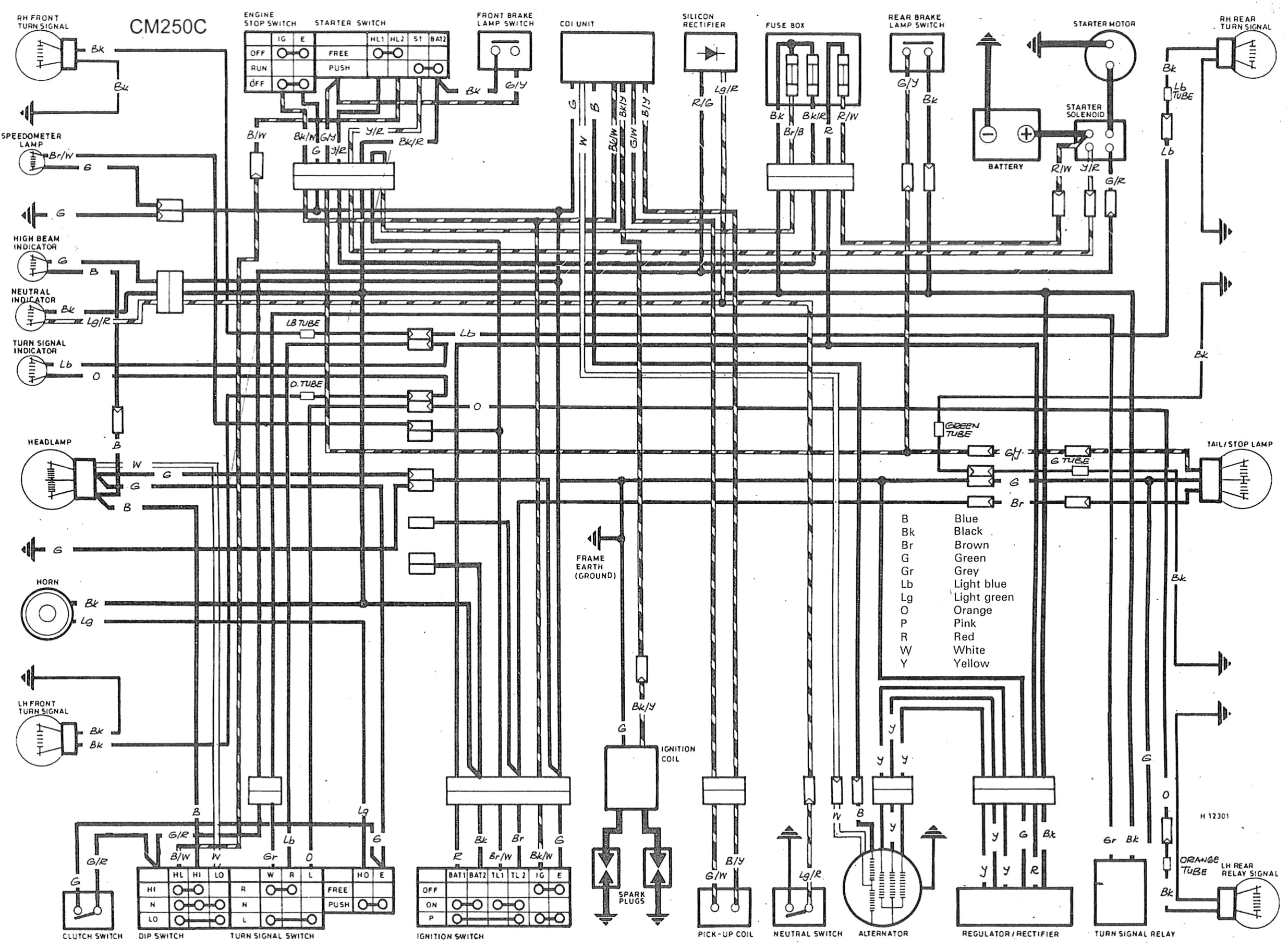 Custom Motorcycle Wiring Diagrams Cm250 Wiring Diagram Wire Management Wiring Diagram