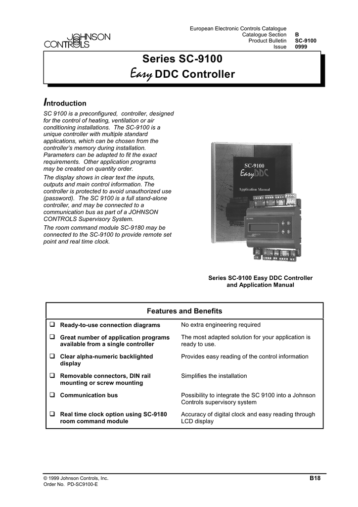 Ddc Panel Wiring Diagram Easy Series Sc 9100 Ddc Controller I Manualzz Com