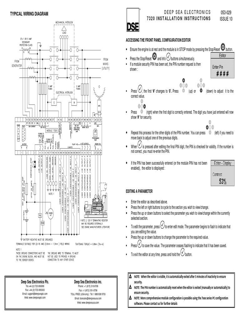 Dse 7320 Wiring Diagram Dse5110 Manual Dse 7320 Wiring Diagram Dse5110 Manual