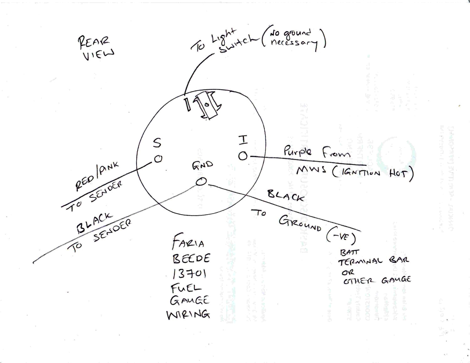 Faria Fuel Gauge Wiring Diagram Faria Tachometer Wiring Diagram Wiring Diagram Name
