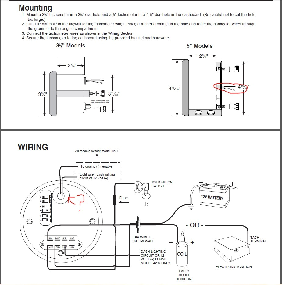 Faze Tachometer Wiring Diagram Sport Comp Tach Wiring Diagram to Msd Ing Wiring Diagram Centre