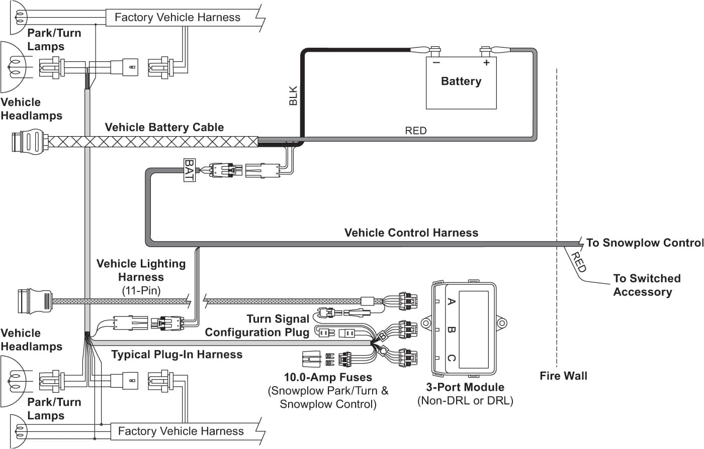 Fisher Plow Wiring Diagram Minute Mount 1 Fisher 3 Plug Plow Wiring Harness Along with Western Plow Light