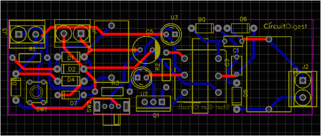 Flashlight Taser Wiring Diagram Diy Stun Gun Circuit Diagram On Pcb