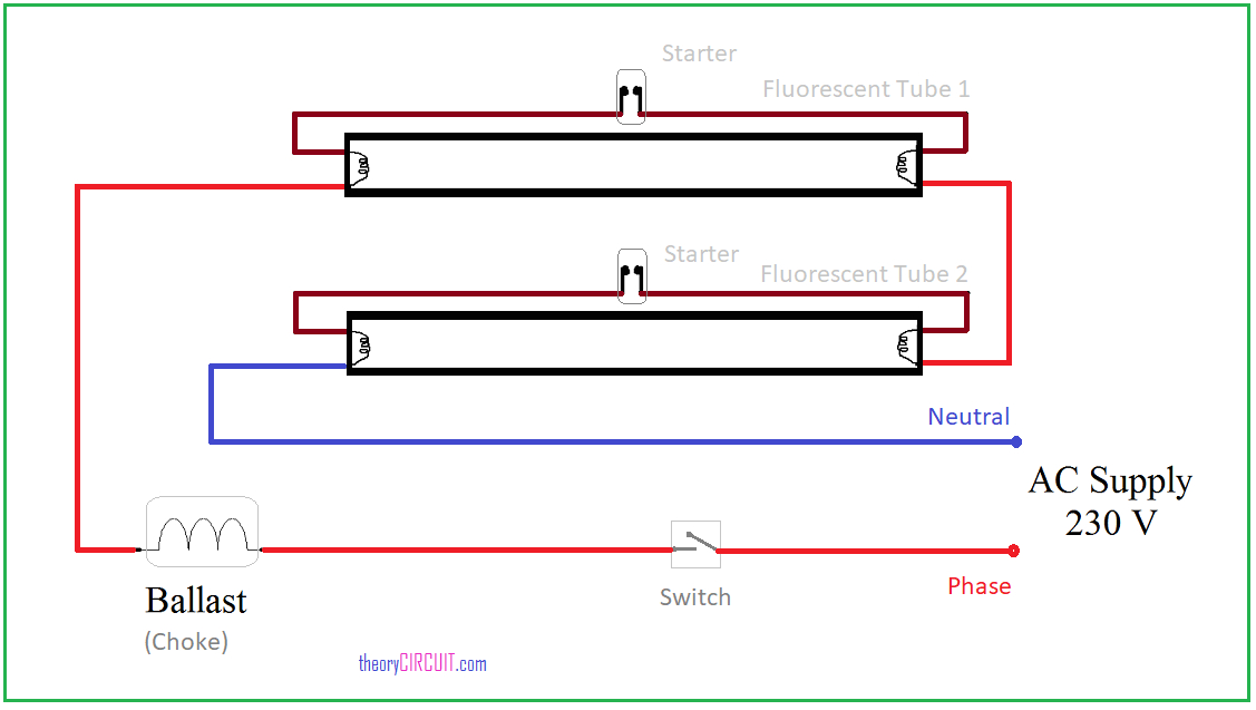 Fluorescent Tube Wiring Diagram Wiring Diagram Fluorescent Light Switch Wiring Diagram Database