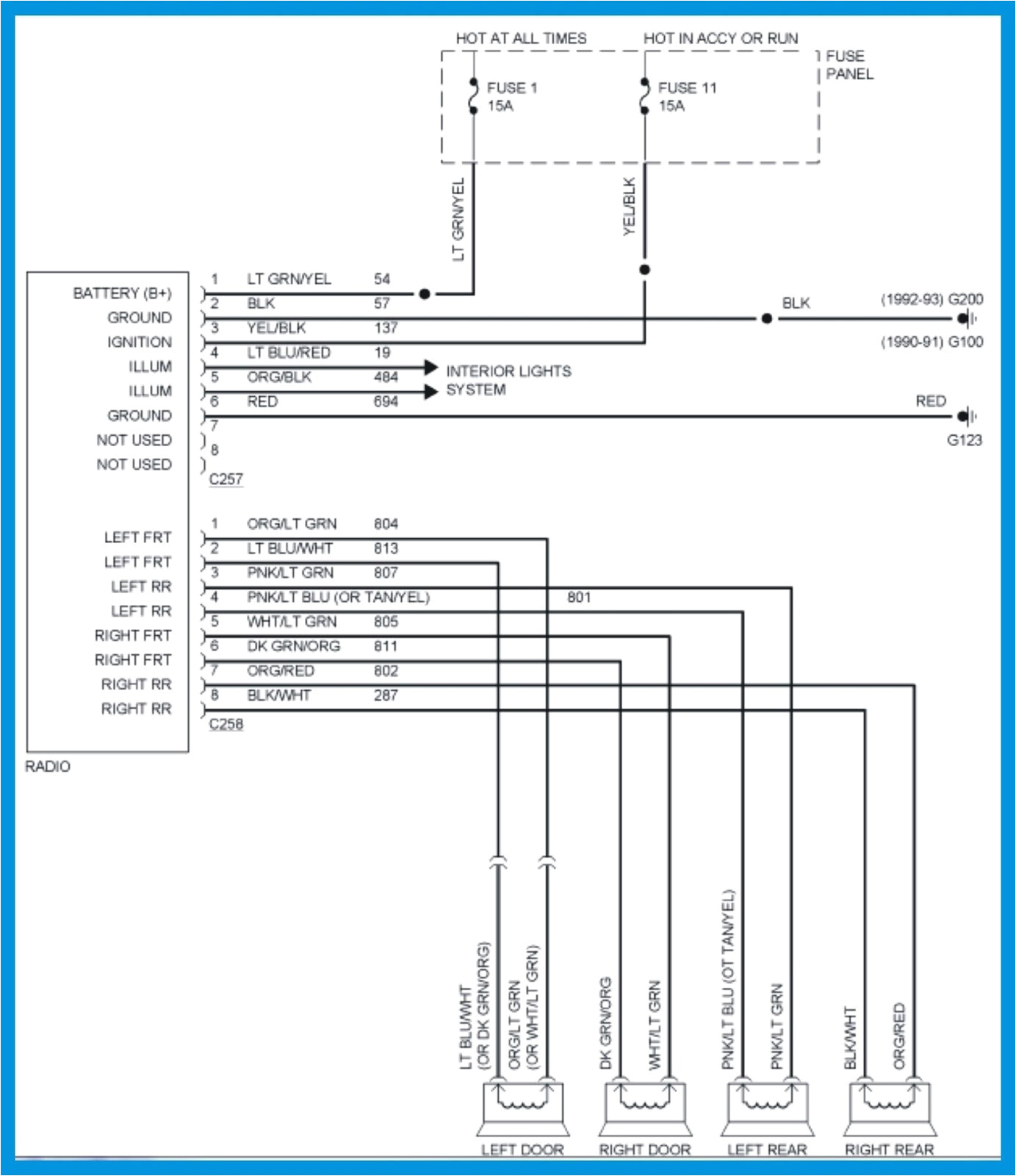 Ford F150 Radio Wiring Diagram 1990 ford Wiring Harness Wiring Diagram Used Ford F150 Radio Wiring Diagram 1990 ford Wiring Harness Wiring Diagram Used