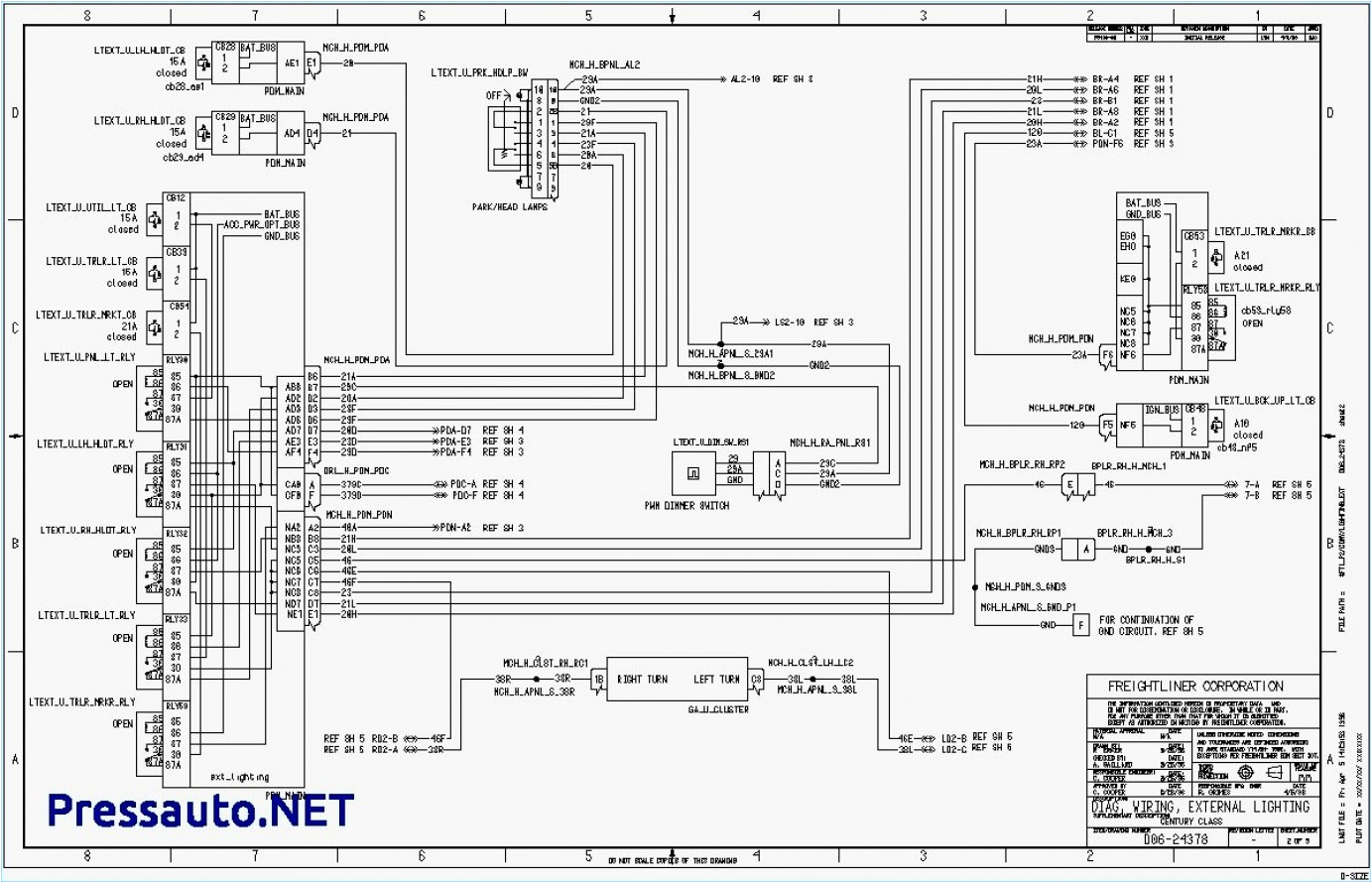 Freightliner Columbia Headlight Wiring Diagram 1997 Freightliner Starter Wiring Diagram Wiring Diagrams Show
