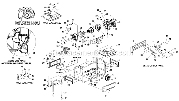 Generac Gp5500 Wiring Diagram Generac Portable Generator 005747 0 Ereplacementparts Com Generac Gp5500 Wiring Diagram Generac Portable Generator 005747 0 Ereplacementparts Com