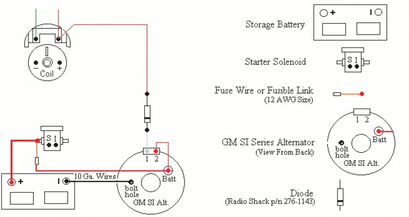 Gm Si Alternator Wiring Diagram Ac Delco Alternator Wiring Diagram Eyelash Me