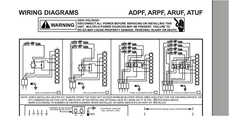 Goodman Heat Strip Wiring Diagram Strip Heat Wiring Diagram Wiring Diagrams Long