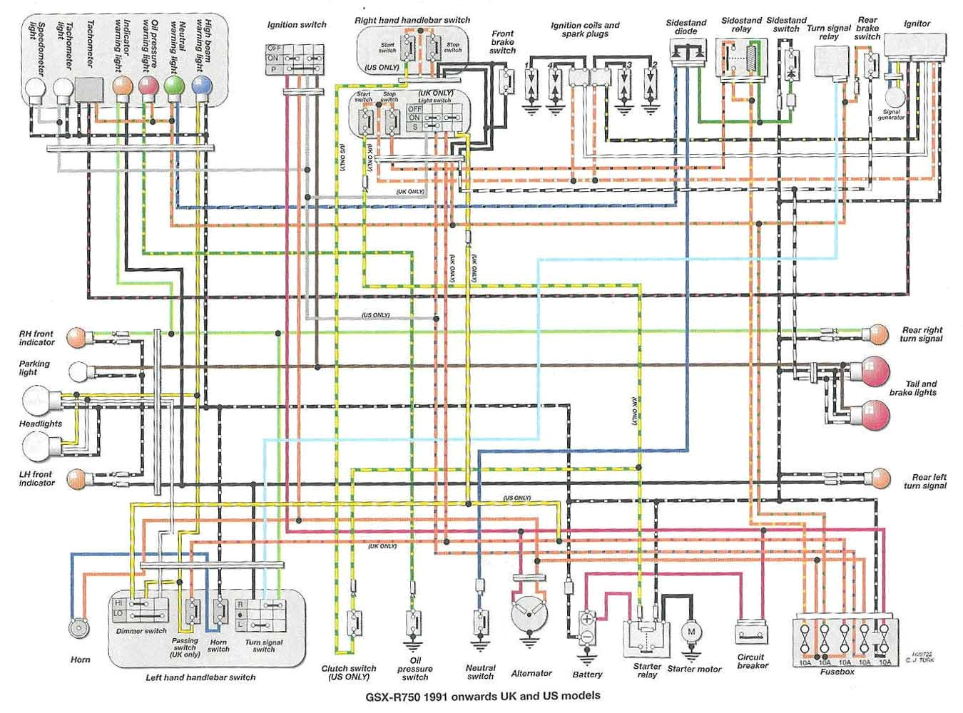 Gsxr 750 Wiring Diagram 2003 Suzuki Wiring Diagrams Wiring Diagram Autovehicle