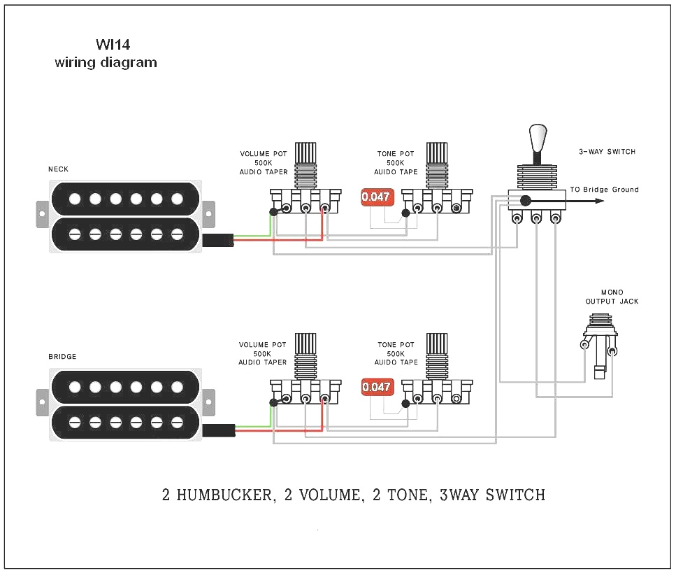 Guitar Wiring Diagrams 2 Humbucker 3 Way toggle Switch 2 Pickup Wiring Diagram Wiring Diagram Basic