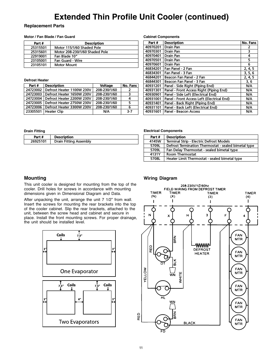 Heatcraft Refrigeration Wiring Diagrams 3 Wire Defrost Termination Switch Diagram Wiring Library