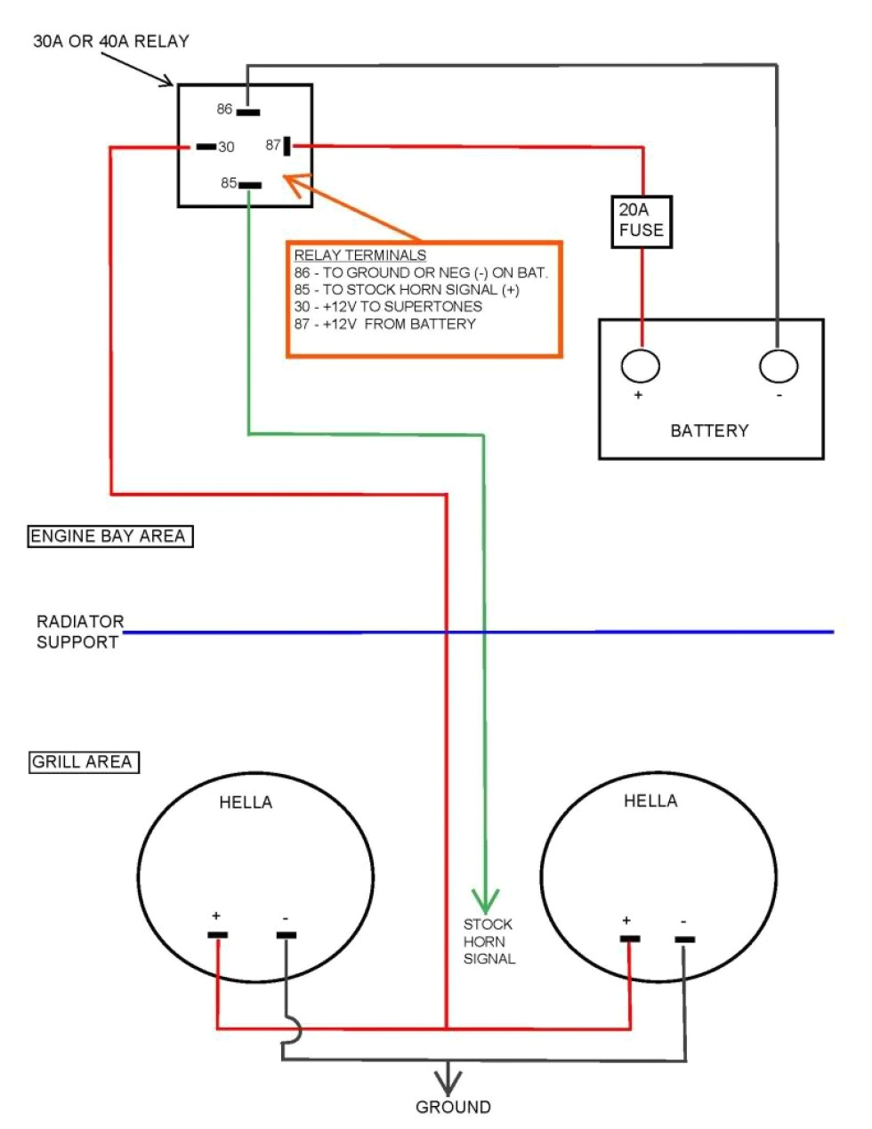 Hella Supertone Wiring Diagram Hella Air Horn Wiring Diagram Wiring Library