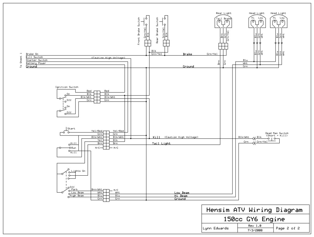 Hensim atv Wiring Diagram Hensim atv Wiring Diagram 150cc Gy6 Engine Wiring Diagram Completed