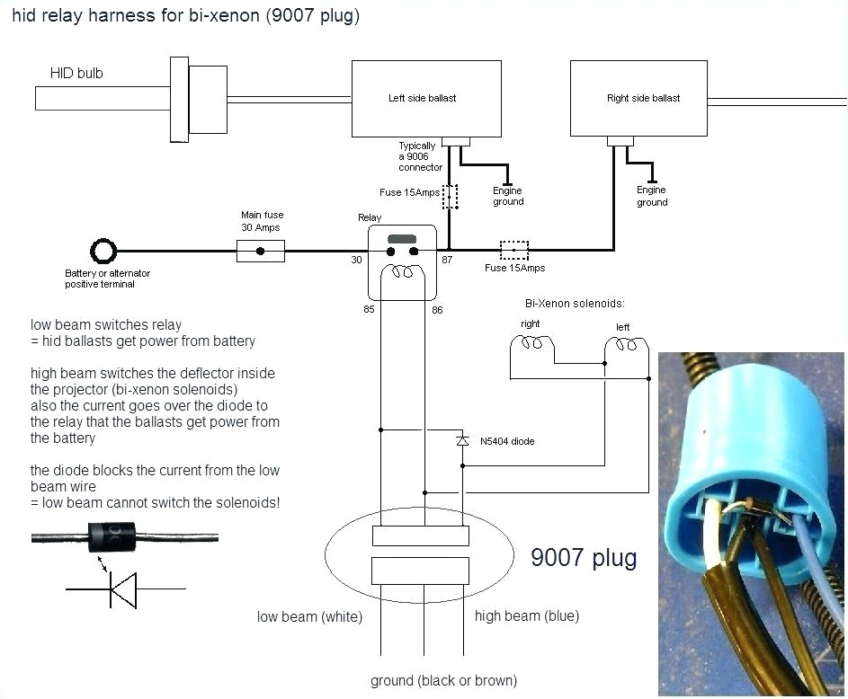 Hid Wiring Diagram with Relay Hid Kit Headlight Relay Wiring Diagram Get Free Image About Wiring