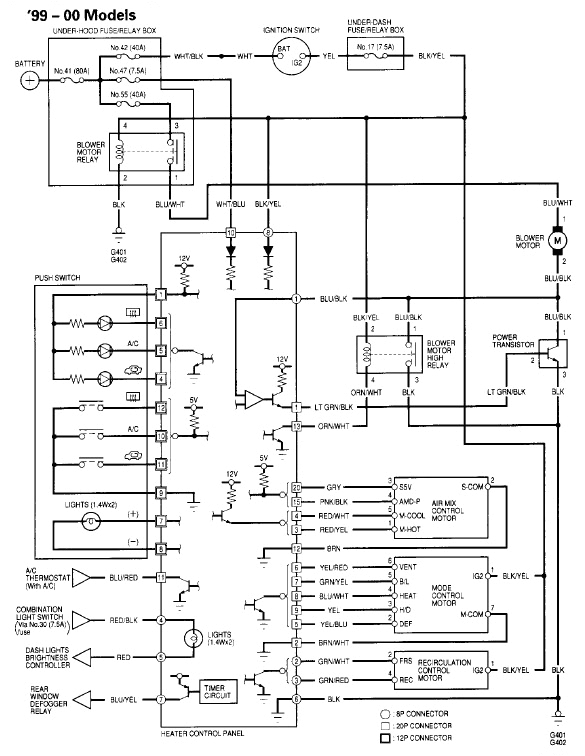Honda Civic 2006 Wiring Diagram 2000 Honda Civic Wiring Schematics Wiring Diagrams Value