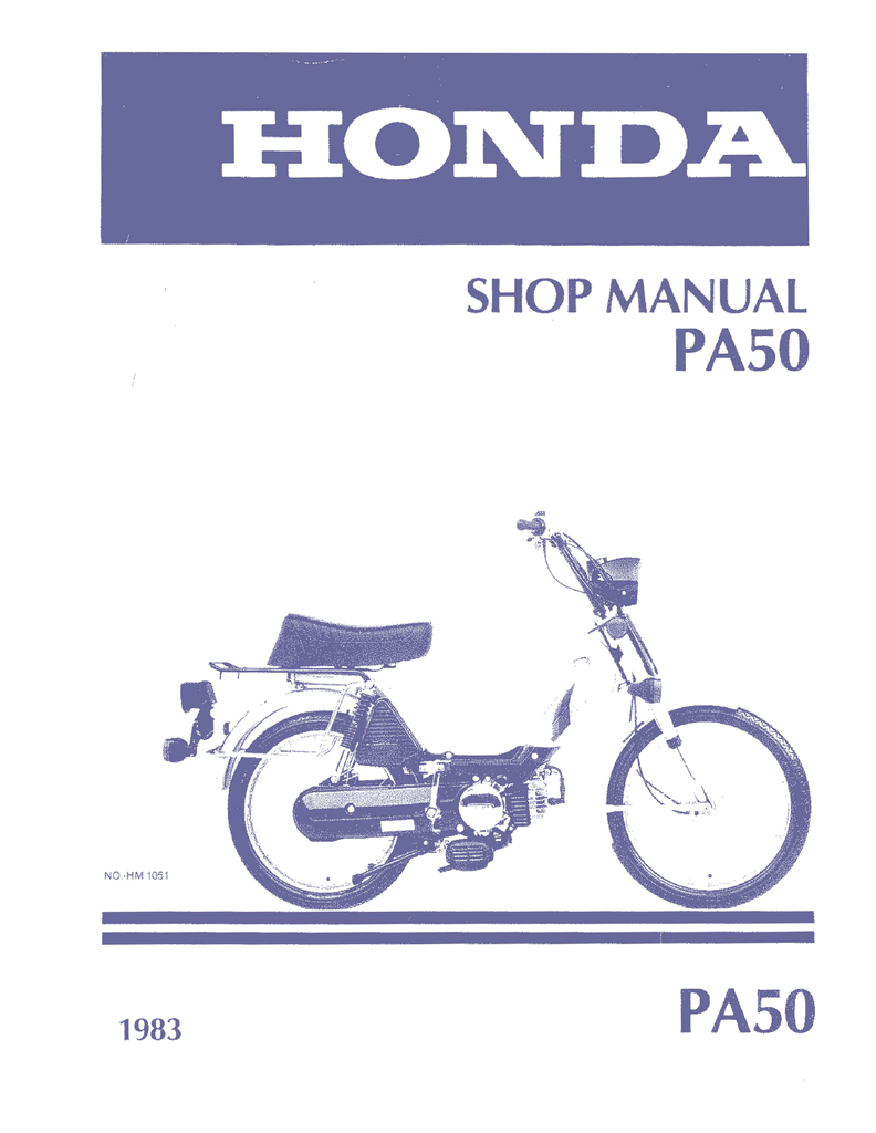Honda Pa50 Wiring Diagram Honda Hobbit Pa50 Shop Manual Manualzz Com Honda Pa50 Wiring Diagram Honda Hobbit Pa50 Shop Manual Manualzz Com