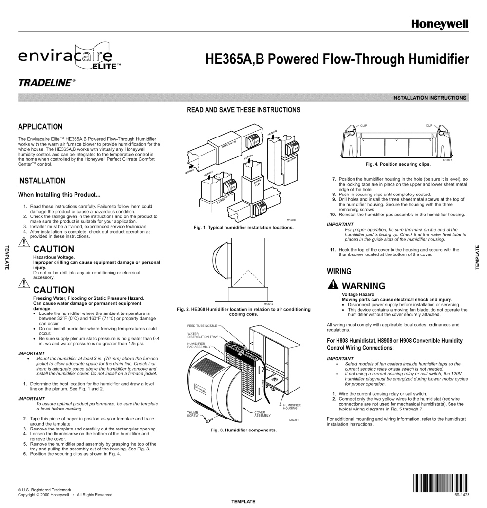 Honeywell Chronotherm Iv Plus Wiring Diagram Honeywell Humidifier Wiring Diagram Diy Installation Honeywell