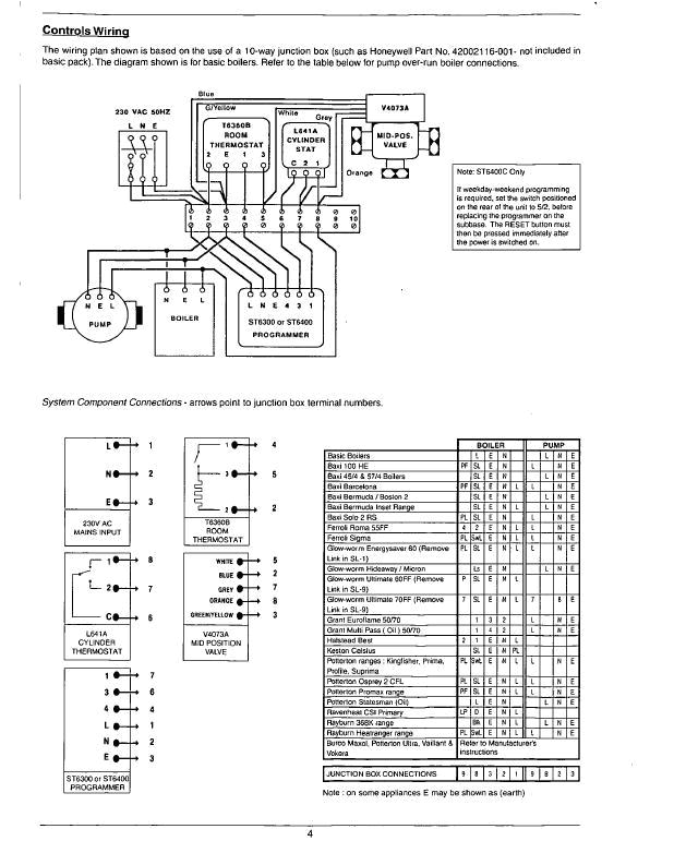 Honeywell Wiring Centre Diagram Honeywell St6400 Ravenheat Wiring Help Diynot forums