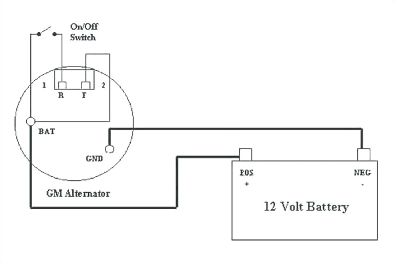 How to Wire A One Wire Gm Alternator Diagrams 96 Chevy Alternator Wiring Diagram 1996 1500 Cavalier Radio Starter