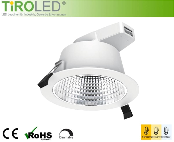 How to Wire Downlights Diagram 145 Mm Led Downlight 3000 4000 5700 K Einstellbar 13 Watt 1300