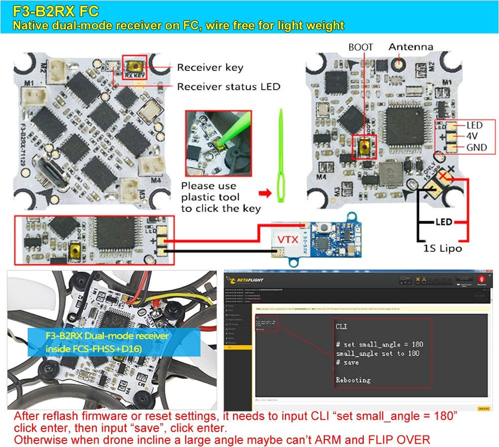 Hubsan X4 H107c Wiring Diagram Ldarc Tiny R7 Micro Fpv Racing Drone 75mm Rc Quadcopter with 820