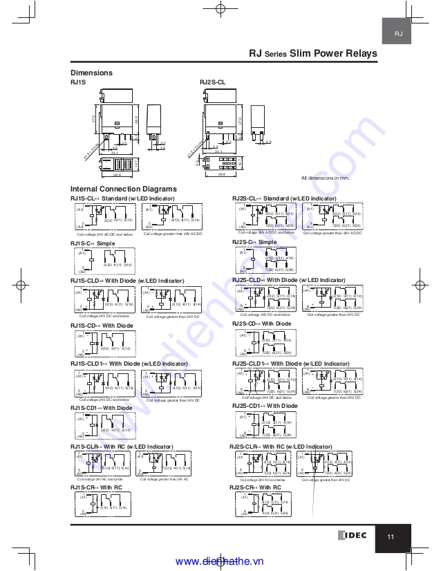 Idec Relay Wiring Diagram Idec Catalog Relays Amp sockets Idec Idec Relay Wiring Diagram Idec Catalog Relays Amp sockets Idec