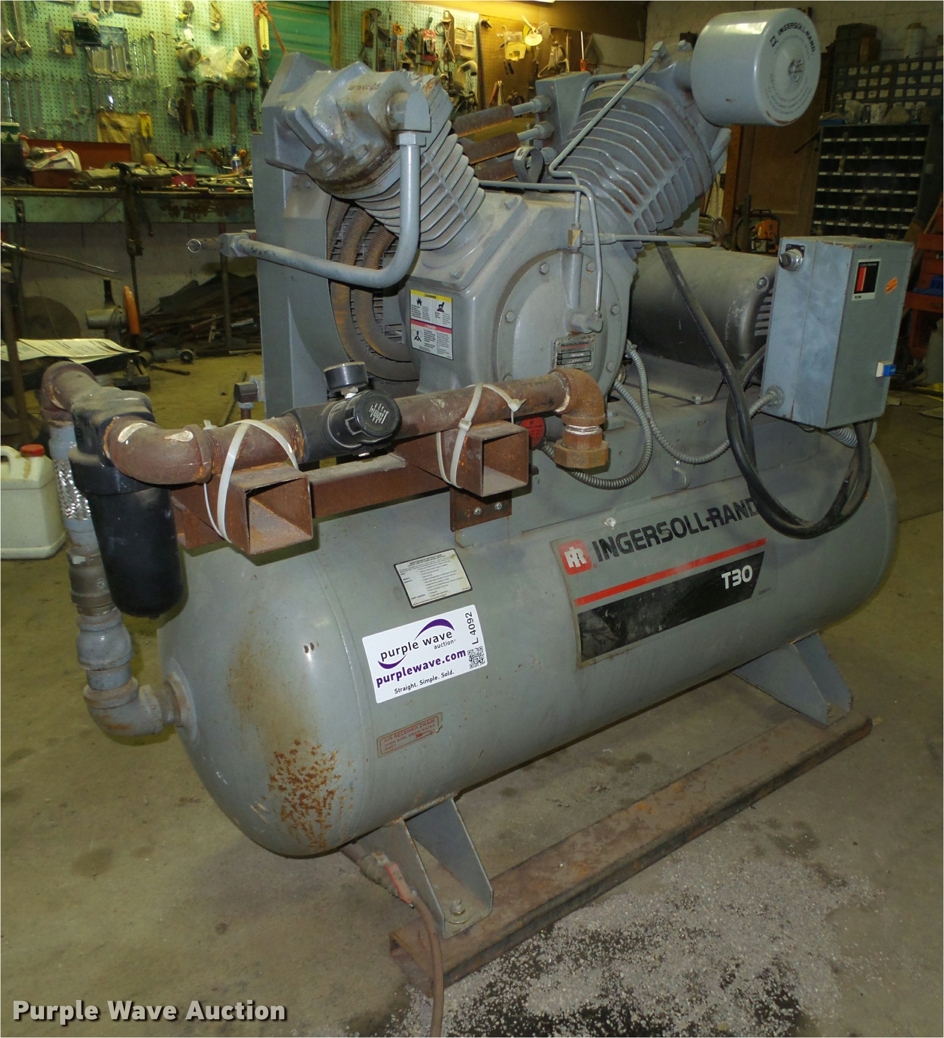 Ingersoll Rand T30 Air Compressor Wiring Diagram 1993 Ingersoll Rand T30 Air Compressor Item L4092 sold Ingersoll Rand T30 Air Compressor Wiring Diagram 1993 Ingersoll Rand T30 Air Compressor Item L4092 sold