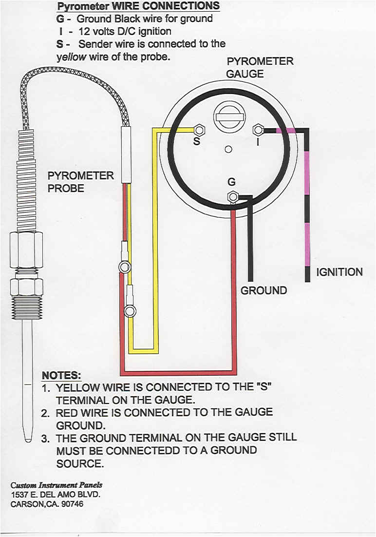 Isspro Gauge Wiring Diagram Pyrometer Wiring Diagram Wiring Diagram Sheet