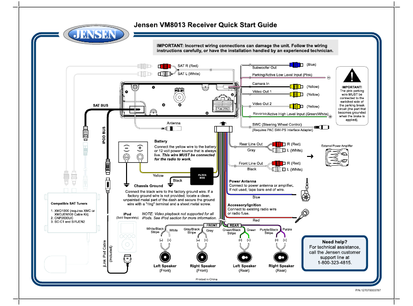 Jensen Wiring Diagram Jensen Vm9512 Wiring Diagram Wiring Diagram