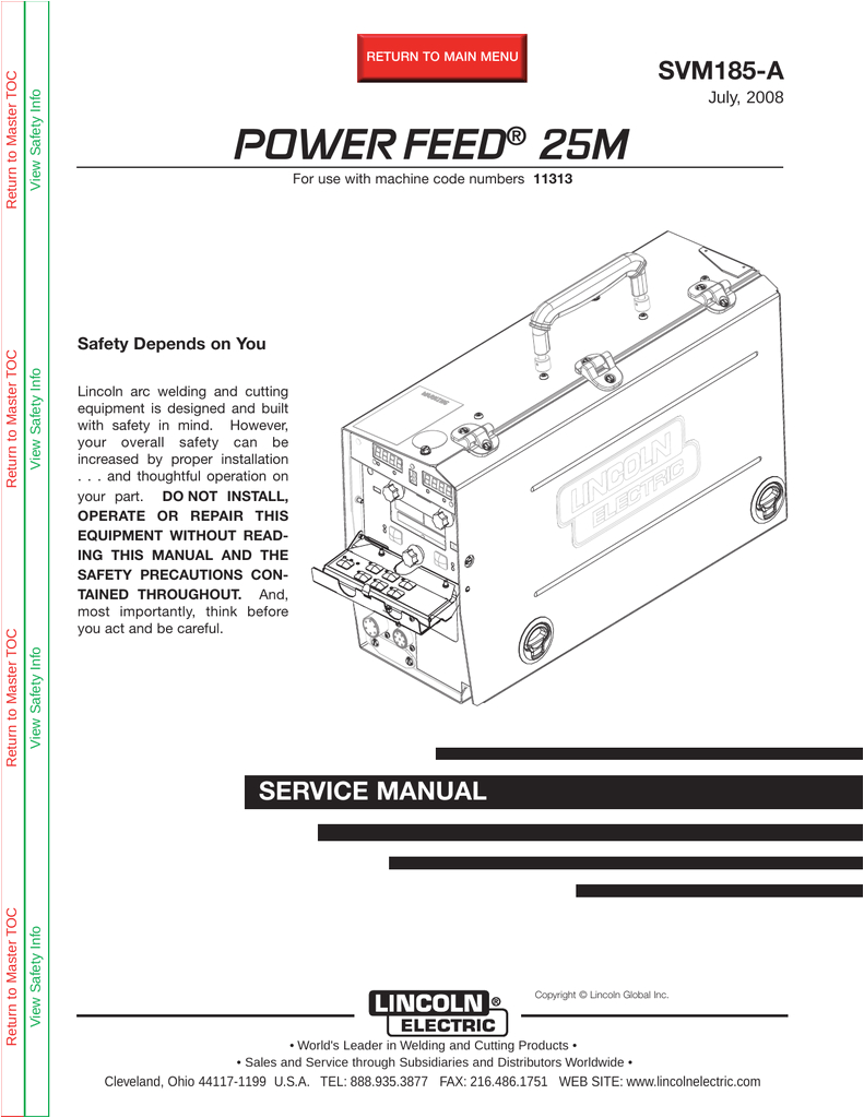 K870 Amptrol Wiring Diagram Lincoln Electric Svm185 A User S Manual Manualzz Com