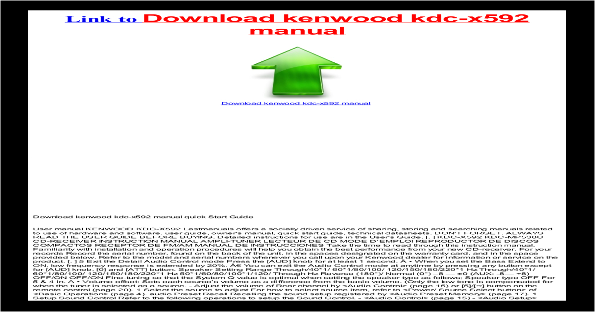 Kenwood Kdc X592 Wiring Diagram for Free Kenwood Kdc X592 Manual Service Manual for Usa Pdf Document Kenwood Kdc X592 Wiring Diagram for Free Kenwood Kdc X592 Manual Service Manual for Usa Pdf Document