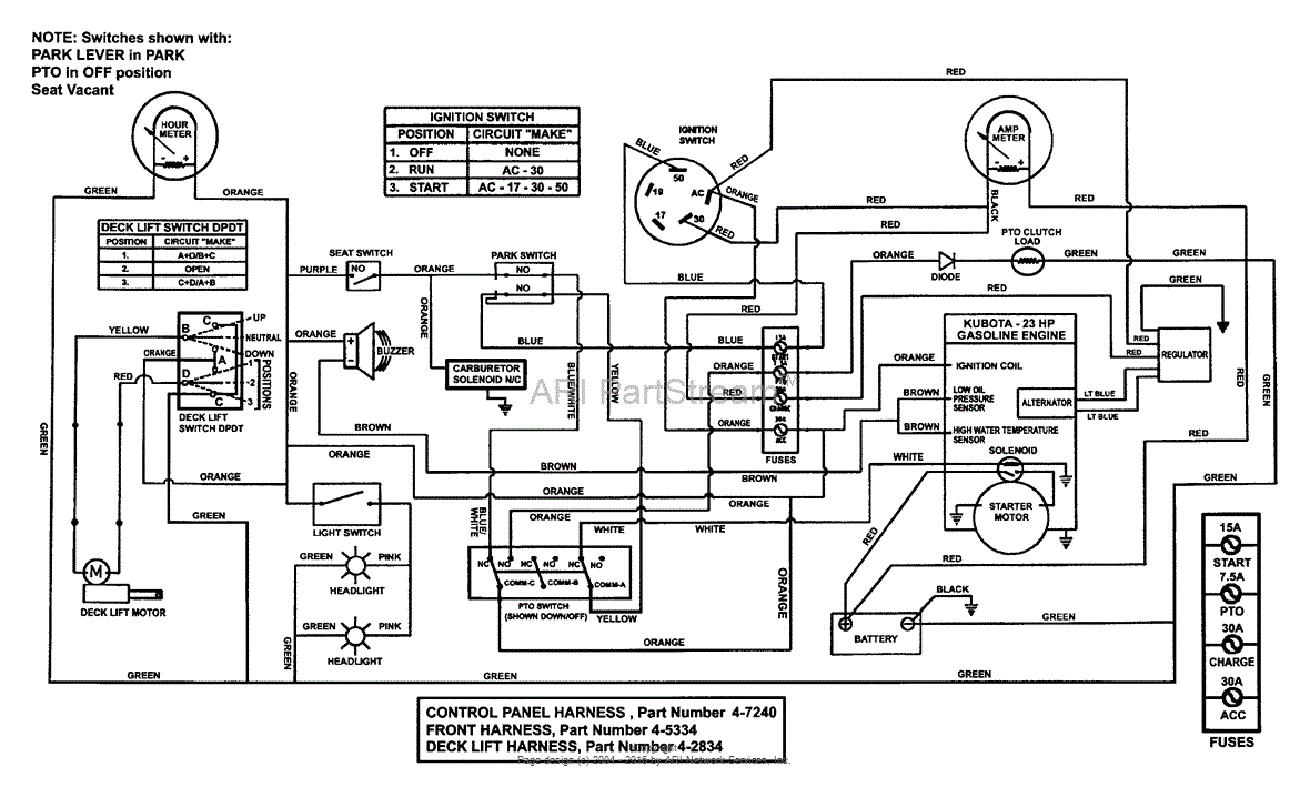 Kubota Wiring Diagram Pdf Kubota L3400 Wiring Diagram Wiring Diagram