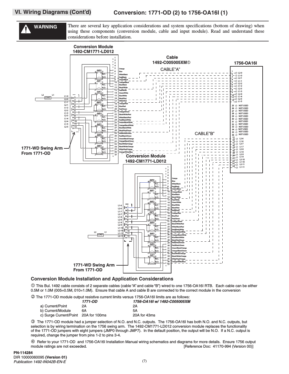 L1 L2 Com Wiring Diagram Vi Wiring Diagrams Cont D Cable A Cable B Rockwell Automation