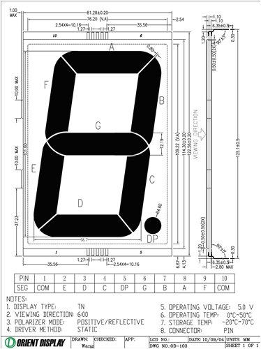 Lcd Display Wiring Diagram Od 103r 1 Digit Lcd Glass Panel Reflective Tn Glass Panel Lcd Display Wiring Diagram Od 103r 1 Digit Lcd Glass Panel Reflective Tn Glass Panel