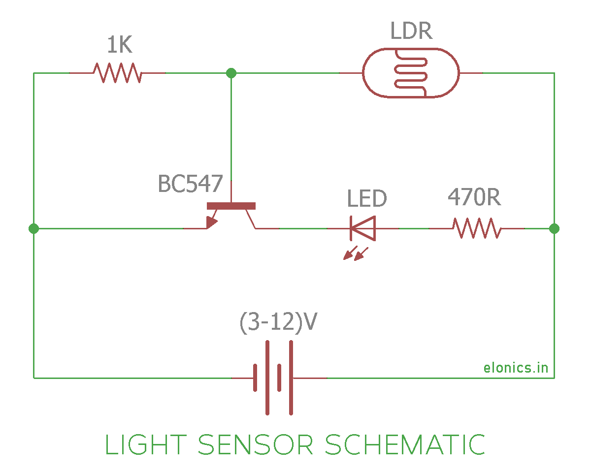Led Load Resistor Wiring Diagram Light Sensor and Darkness Detector Circuit Using Ldr and Transistor Led Load Resistor Wiring Diagram Light Sensor and Darkness Detector Circuit Using Ldr and Transistor