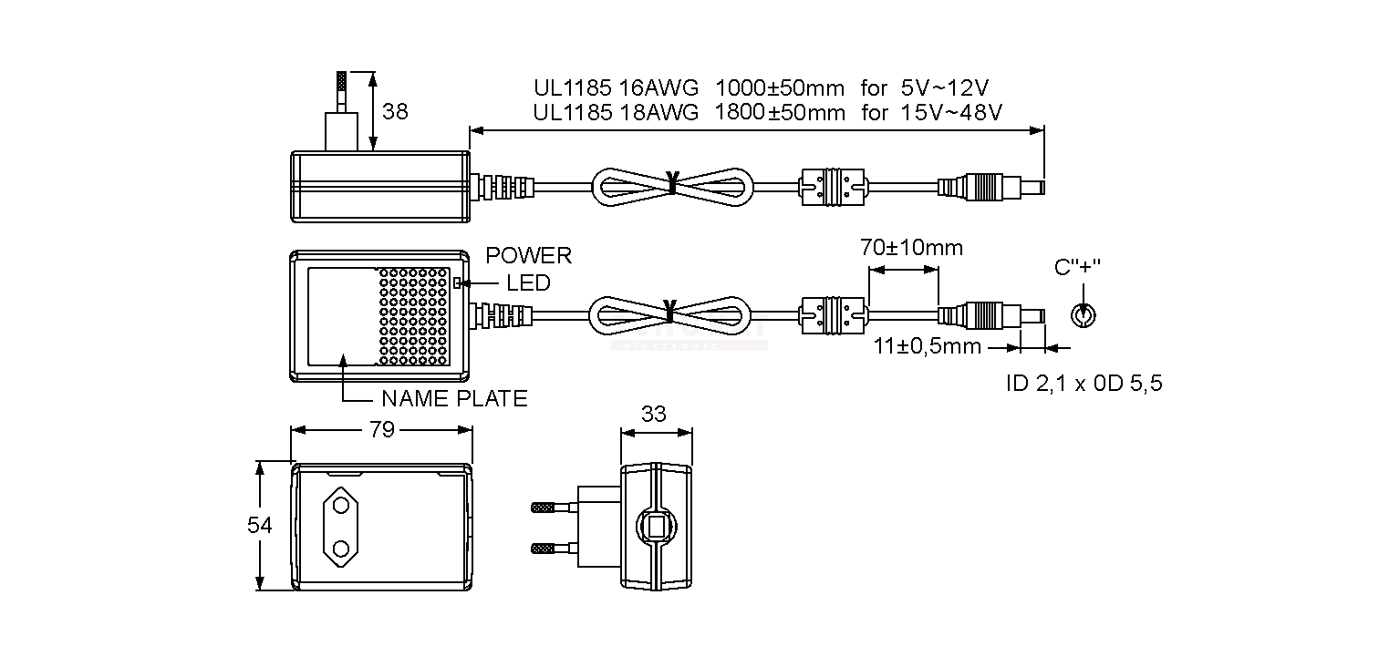 Led Wiring Diagram 12v Gst25e12 Stecker Led Netzteil 12v 2 08a Erp 2 Led Treiber Relco