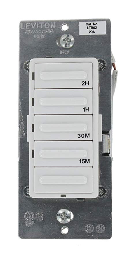 Leviton Timer Wiring Diagram Leviton Ltb02 1lz Decora 1800w Incandescent 20a Resistive Inductive